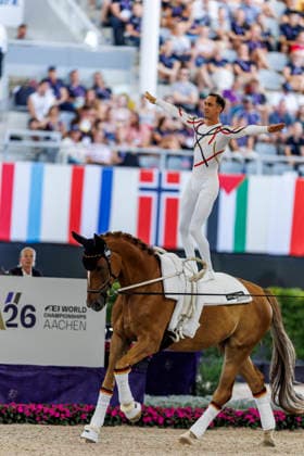 AACHEN FEI World Championships 2026, AACHEN FEI World Championships 2026 BRUESEWITZ Thomas GER, Belistano HF FEI Vaulting World Championship Individual Male Aachen, Reitstadion Soers, August 13, 2026