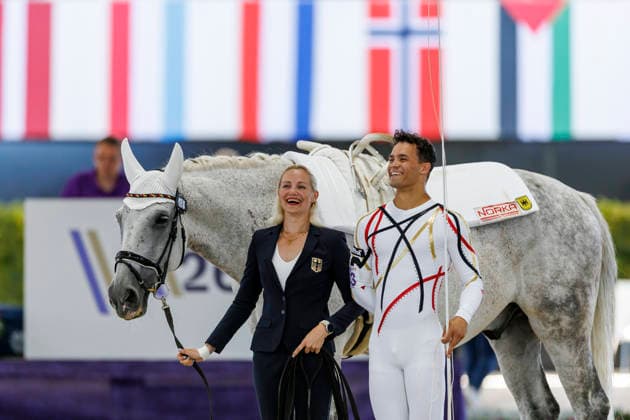 AACHEN FEI World Championships 2026, AACHEN FEI World Championships 2026 LEHNEN Bela GER, Max, KAUSS Sarah GER Longe FEI Vaulting World Championship Individual Male Aachen, Reitstadion Soers August 13, 2026