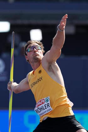 BIRMINGHAM, GREAT BRITAIN - AUGUST 13, 2026: Thomas RÖHLER (GER Germany) competing in the javelin throw qualifiers during the European Athletics Championships at Alexander Stadium on August 13, 2026 in Birmingham, Great Britain. Great Britain Copyright: xAxelxKohringx