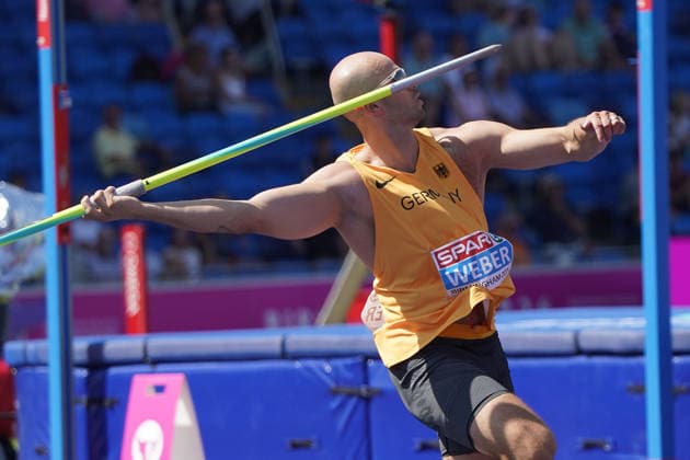 Birmingham, Track and Field, Athletics, EAA, 2026 European Athletics Championships in Birmingham, August 10–17, 2026, Alexander Stadium, Birmingham, United Kingdom, Men’s Javelin Throw, Julian Weber, Germany (GER) Copyright Gladys Chai von der Laage