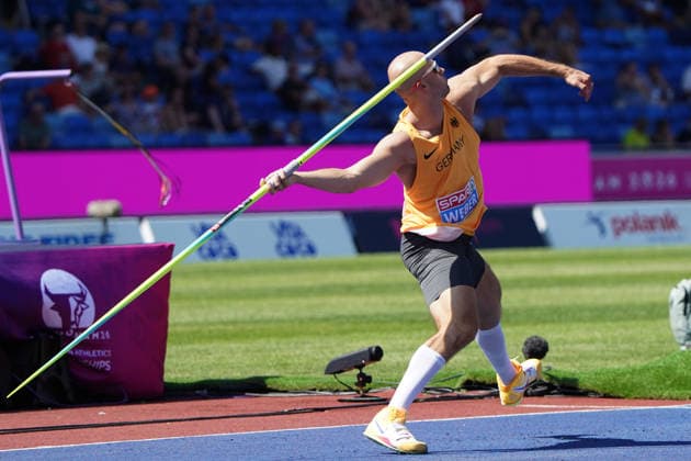 Birmingham, Track and Field, Athletics, EAA, 2026 European Athletics Championships in Birmingham, August 10–17, 2026, Alexander Stadium, Birmingham, United Kingdom, Men’s Javelin Throw, Julian Weber, Germany (GER) Copyright Gladys Chai von der Laage