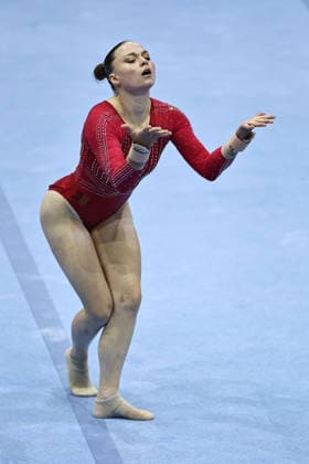 Jade Vansteenkiste, BEL, during the qualifying round at the 2026 European Championships in Zagreb on August 13, 2026