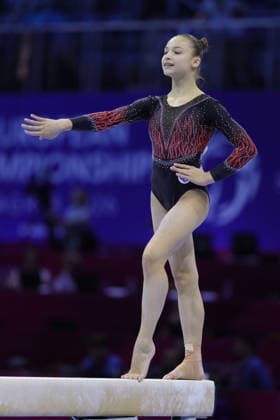 Sofia Shtykhetskaya, BLR, during the qualifying round at the 2026 European Championships in Zagreb on August 13, 2026