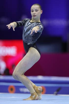 Anna Kalmykova, RUS, during the qualifying round at the 2026 European Championships in Zagreb on August 13, 2026