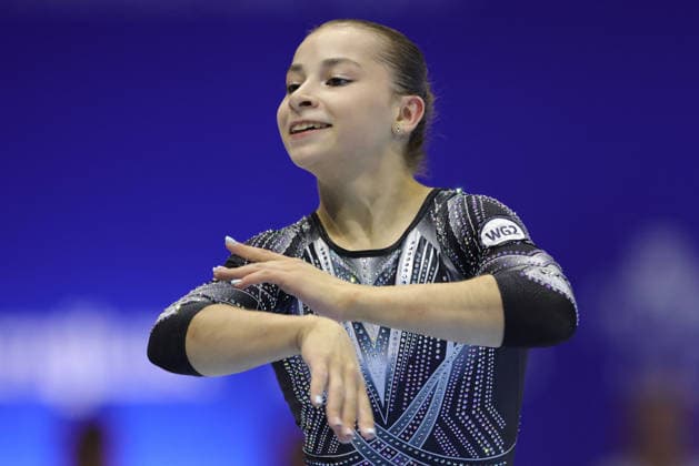 Anna Kalmykova, RUS, during the qualifying round at the 2026 European Championships in Zagreb on August 13, 2026