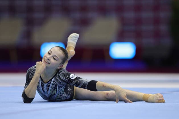 Anna Kalmykova, RUS, during the qualifying round at the 2026 European Championships in Zagreb on August 13, 2026