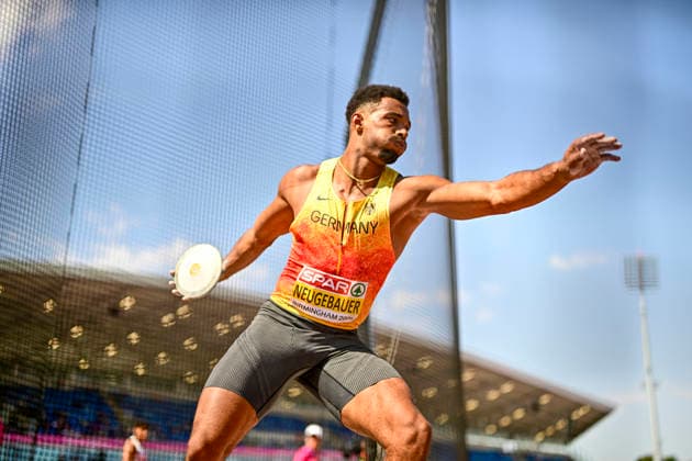 Leo NEUGEBAUER, Germany, VfB Stuttgart, Men s 100m Decathlon, GBR, European Athletics Championships, Athletics, August 13, 2026, GBR, European Athletics Championships, Athletics, August 13, 2026, Birmingham Copyright: xEibnerxPressefoto JanxPapenfussx EP_JPS