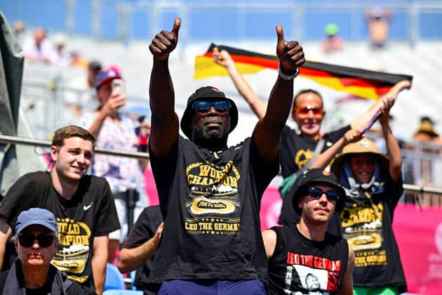Leo NEUGEBAUER s father, Germany, VfB Stuttgart, Men s 100m Decathlon, GBR, European Athletics Championships, Athletics, August 13, 2026, GBR, European Athletics Championships, Athletics, August 13, 2026, Birmingham Copyright: xEibnerxPressefoto JanxPapenfussx EP_JPS
