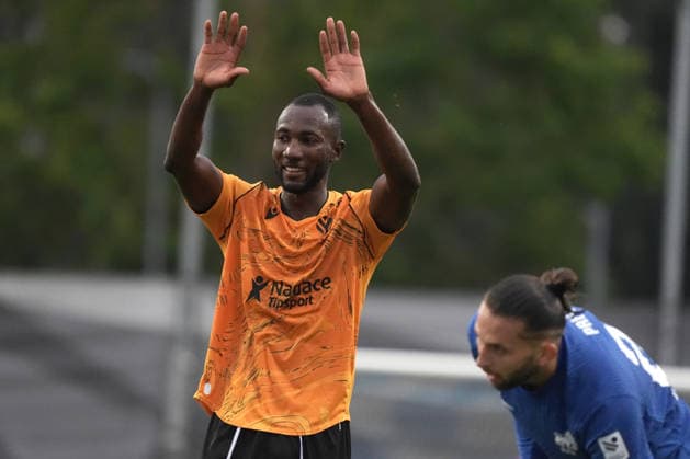 August 13, 2026, Riga, Latvia: Lamin Jawo of Jablonec reacts during the UEFA Europa Conference League third qualifying round game between LatviaÃ¢â‚¬â ¢s FK RFS and Czech Republic Jablonec FC teams in Riga, Latvia 13.08.2026. Latvia Sports - August 13, 2026  - ZUMAk209 20260813_zsp_k209_030 Copyright: xRomansxKoksarovx
