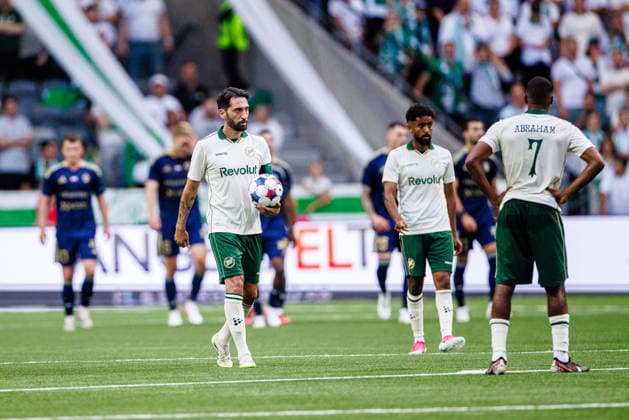 August 13, 2026: Nahir Besara of Hammarby looks dejected after the 0–1 loss during the UEFA Conference League qualifying soccer match between Hammarby and Rakow on August 13, 2026 in Stockholm. Photo by Kenta Jönsson, BILDBYRAN COP 210 KJ0361. soccer, football, UEFA Conference League, Hammarby, Rakow, bbeng, depp  Copyright: KENTAxJÖNSSON BB260813KJ019