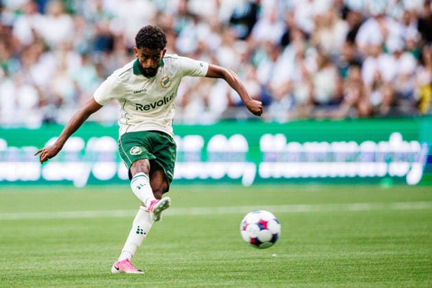 August 13, 2026: Tekie of Hammarby during the UEFA Conference League qualifying soccer match between Hammarby and Rakow on August 13, 2026 in Stockholm. Photo by Kenta Jönsson, BILDBYRAN COP 210 KJ0361 soccer football fotball UEFA Conference League Conference League Hammarby Rakow bbeng  Copyright: KENTAxJÖNSSON BB260813KJ026