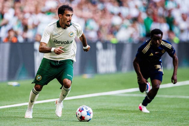 August 13, 2026: Montader Madjed of Hammarby during the UEFA Conference League qualifying soccer match between Hammarby and Rakow on August 13, 2026 in Stockholm. Photo by Kenta Jönsson, BILDBYRAN COP 210 KJ0361 soccer football fotball UEFA Conference League Conference League Hammarby Rakow bbeng  Copyright: KENTAxJÖNSSON BB260813KJ029