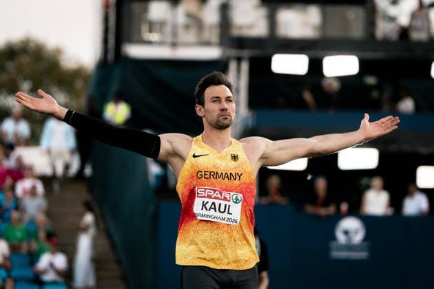 Niklas Kaul, USC Mainz, Men s Decathlon, GBR, Track and Field, Athletics, 2026 European Athletics Championships, 2026 European Track and Field Championships, Birmingham 2026, August 9, 2026, GBR, Track and Field, Athletics, 2026 European Athletics Championships, 2026 European Track and Field Championships, Birmingham 2026, August 9, 2026, Birmingham Copyright: xStefanxMayerx EP_SMR