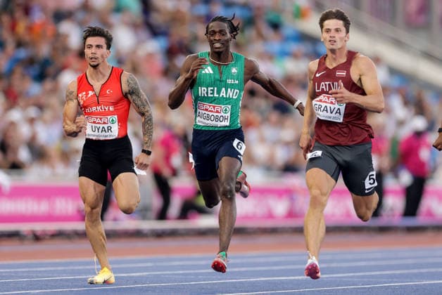 2026 European Athletics Championships, Alexander Stadium, Birmingham, England 13 8 2026 Men™s 200m Semi-Final 1 Ireland™s Sean Aigboboh Sean Aigboboh 13 8 2026  Copyright: xx 0U6A1219