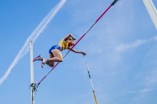 August 13, 2026: Kajsa Roth of Sweden competes in the women’s pole vault final on Day 4 of the 2026 European Athletics Championships on August 13, 2026 in Birmingham. Photo by Mathias Bergeld, BILDBYRAN, code MB MT1068. track and field, athletics, friidrett, friidrotts EM, 2026 European Athletics Championships, 4 BBENG  Copyright: MATHIASxBERGELD BB260813MB105