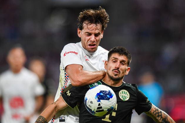 2026.08.13 Zabrze Pilka nozna Liga Europy UEFA Eliminacje 3 Rudna Kwalifikacji Ligi Europy Sezon 2026 2027 Gornik Zabrze - Ferencvaros N z Paulo Bernardo, Attila Osvath Foto Marcin Bulanda PressFocus 2026.08.13 Zabrze Football UEFA European League Qualifying Third Round Season 2026 2027 Gornik Zabrze - Ferencvaros Paulo Bernardo, Attila Osvath Credit: Marcin Bulanda PressFocus NEWSPIX.PL --- newspix.pl 
