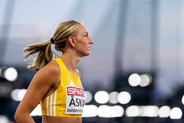 August 13, 2026: Maja Askag of Sweden looks dejected in the women’s triple jump final during Day 4 of the 2026 European Athletics Championships on August 13, 2026 in Birmingham. Photo by Mathias Bergeld, BILDBYRAN, code MB MT1068. track and field, athletics, friidrett, friidrotts EM, 2026 European Athletics Championships, 4, bbeng, depp Copyright: MATHIASxBERGELD BB260813MB110