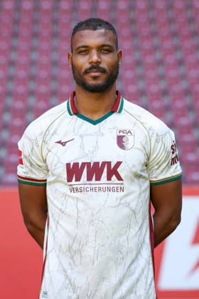Steve Mounie, FC Augsburg 1907, Bundesliga 1, Photo Shoot 2026–2027, Player Portraits: Augsburg, Bavaria, Germany Copyright: ximago kolbert-press ChristianxKolbertx