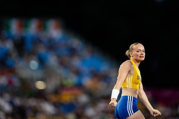 260813 Kajsa Roth of Sweden looks dejected in the women’s pole vault final during Day 4 of the 2026 European Athletics Championships on August 13, 2026 in Birmingham. Photo by Mathias Bergeld, BILDBYRAN, code MB MT1068. track and field, athletics, friidrett, friidrotts EM, 2026 European Athletics Championships, 4, bbeng, depp Copyright: MATHIASxBERGELD BB260813MB121