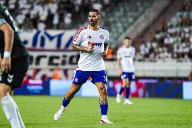 Soccer Croatia UEFA Conference League Qualifiers 2026–2027, Round 3, August 13, 2026: HNK Hajduk Split (Croatia) vs. FK Žalgiris Vilnius (Lithuania) at Poljud Stadium, Split, Croatia; Marko Livaja, Hajduk Split Copyright: xLUKAxKOLANOVICx