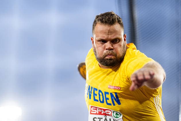 August 13, 2026: Daniel Stahl of Sweden competes in the men’s discus throw final on Day 4 of the 2026 European Athletics Championships, 2026 in Birmingham. Photo by Maxim Thore. BILDBYRAN code MT MT1068 track and field athletics friidrett friidrotts em em friidretts em 2026 European Athletics Championships 4 bbeng  Copyright: MAXIMxTHORE BB260813MT061