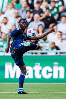 August 13, 2026: Debohi Dieudonne Gaucho of Rakow during the UEFA Conference League qualifying soccer match between Hammarby and Rakow on August 13, 2026 in Stockholm. Photo by Kenta Jönsson, BILDBYRAN COP 210 KJ0361 soccer football fotball UEFA Conference League Conference League Hammarby Rakow bbeng  Copyright: KENTAxJÖNSSON BB260813KJ110