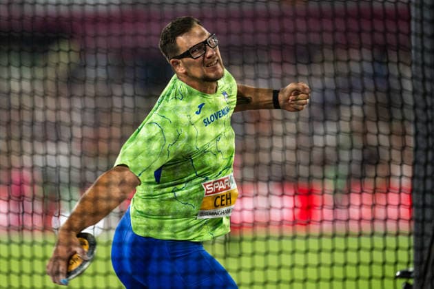 August 13, 2026: Kristjan Ceh of Slovenia competes in the men’s discus throw final on Day 4 of the 2026 European Athletics Championships on August 13, 2026 in Birmingham. Photo by Mathias Bergeld. BILDBYRAN code MB MT1068. track and field, athletics, friidrett, friidrotts EM, 2026 European Athletics Championships, 4 BBENG  Copyright: MATHIASxBERGELD BB260813MB135