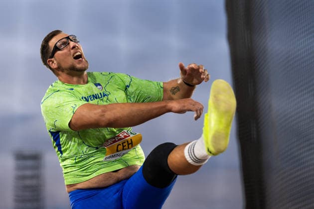 August 13, 2026: Kristjan Ceh of Slovenia competes in the men’s discus throw final on Day 4 of the 2026 European Athletics Championships on August 13, 2026 in Birmingham. Photo by Maxim Thore. BILDBYRAN code MT MT1068 track and field athletics friidrett friidrotts em em friidretts em 2026 European Athletics Championships 4 bbeng  Copyright: MAXIMxTHORE BB260813MT067
