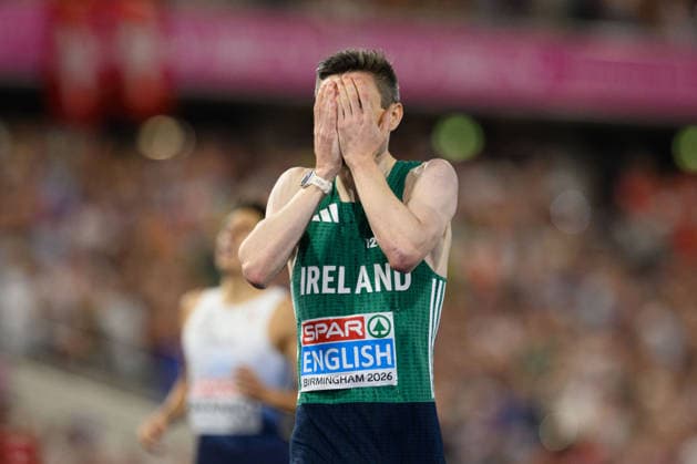 BIRMINGHAM, GREAT BRITAIN - August 13: Mark English (Ireland) winning the 800 metres final during the European Athletics Championships 2026 at Alexander Stadium in Birmingham, Great Britain (Photo by Sven Beyrich Sports Press Photo) Copyright: xSvenxBeyrich SportsxPressxPhotox Sportspressphoto_SPR205587