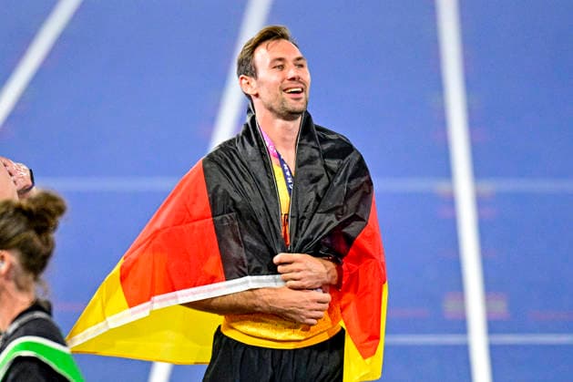 Niklas KAUL, Germany, USC Mainz, Men s 100m Decathlon, GBR, European Athletics Championships, Track and Field, August 13, 2026, GBR, European Athletics Championships, Track and Field, August 13, 2026, Birmingham Copyright: xEibnerxPressefoto JanxPapenfussx EP_JPS