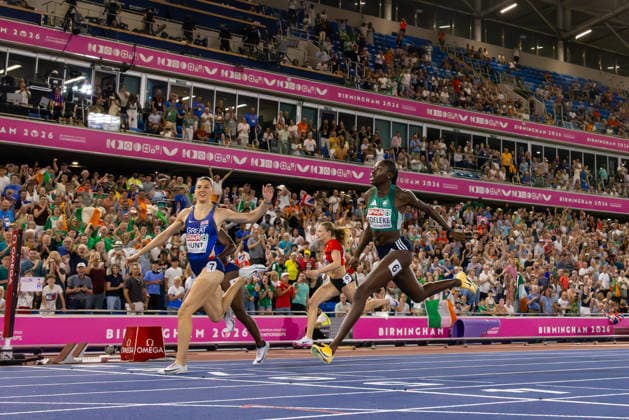 2026 European Athletics Championships, Alexander Stadium, Birmingham, England 13 8 2026 Women™s 200m Final Ireland™s Rhasidat Adeleke finishes in second place Rhasidat Adeleke finishes in second place 13 8 2026  Copyright: xx 2V7A3074