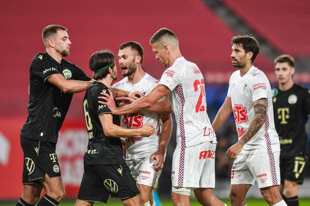 2026.08.13 Zabrze Pilka nozna Liga Europy UEFA Eliminacje 3 Rudna Kwalifikacji Ligi Europy Sezon 2026 2027 Gornik Zabrze - Ferencvaros N z Toon Raemaekers, Adam Nagy, Erik Prekop, Josema Sanchez, Rafal Janicki, awantura, sprzeczka Foto Marcin Bulanda PressFocus 2026.08.13 Zabrze Football UEFA European League Qualifying Third Round Season 2026 2027 Gornik Zabrze - Ferencvaros Toon Raemaekers, Adam Nagy, Erik Prekop, Josema Sanchez, Rafal Janicki, awantura, sprzeczka Credit: Marcin Bulanda PressFocus NEWSPIX.PL --- newspix.pl