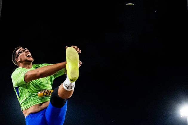 August 13, 2026: Kristjan Ceh of Slovenia competes in the men’s discus throw final on Day 4 of the 2026 European Athletics Championships on August 13, 2026 in Birmingham. Photo by Mathias Bergeld. BILDBYRAN code MB MT1068. track and field, athletics, friidrett, friidrotts EM, 2026 European Athletics Championships, 4 BBENG  Copyright: MATHIASxBERGELD BB260813MB185