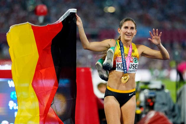 BIRMINGHAM, GREAT BRITAIN - AUGUST 13, 2026 : European Champion 3000m steeplechase: Gesa Felicitas KRAUSE (GER Germany) during the European Athletics Championships at Alexander Stadium on August 13, 2026 in Birmingham, Great Britain. Great Britain Copyright: xLeahxKohringx