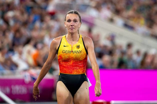 August 13, 2026, GBR, Track and Field, 2026 European Championships, Evening Session, Day 4, Birmingham: Lea Meyer of Germany crosses the finish line in the Women s 3,000-Meter Steeplechase Final at Alexander Stadium in Birmingham, England, United Kingdom Copyright: xNordphoto Memmlerx