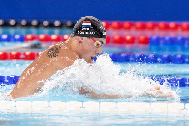 European Aquatics Championships Swimming Day 4 Caspar Corbeau during European Aquatics Championships Swimming Day 4 in Paris, France, on August 13, 2026 Paris France  Copyright: xFotoxOlimpikx originalFilename:jastrzebowski-european260813_npYQ9