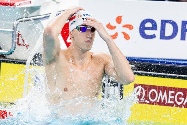 European Aquatics Championships Swimming Day 4 Ksawery Masiuk during European Aquatics Championships Swimming Day 4 in Paris, France, on August 13, 2026 Paris France  Copyright: xFotoxOlimpikx originalFilename:jastrzebowski-european260813_npHEq