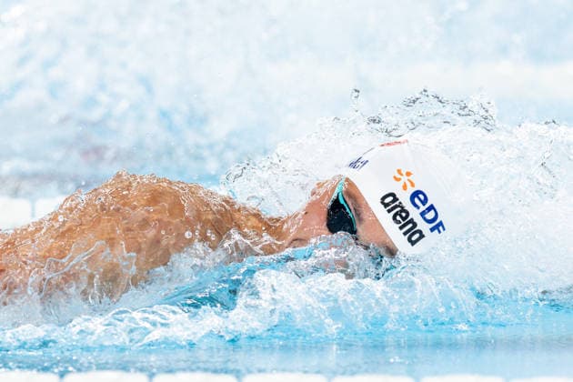 European Aquatics Championships Swimming Day 4 David Popovici during European Aquatics Championships Swimming Day 4 in Paris, France, on August 13, 2026 Paris France  Copyright: xFotoxOlimpikx originalFilename:jastrzebowski-european260813_nptPc