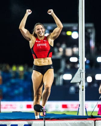 European Athletics Championships, Birmingham, August 13, 2026 BIRMINGHAM, UNITED KINGDOM AUGUST 13 Angelica Moser of Switzerland celebrates after winning the pole vault final at the European Athletics Championships in Birmingham on August 13, 2026, in Birmingham, United Kingdom Copyright: xBEAUTIFULxSPORTS UlfxSchillerx