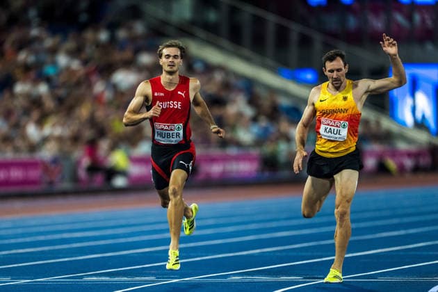 European Athletics Championships, Birmingham, August 13, 2026 BIRMINGHAM, UNITED KINGDOM, AUGUST 13 Andrin Huber of Switzerland and Niklas Kaul of Germany finish the 1,500-meter race in the men’s decathlon at the European Athletics Championships in Birmingham on August 13, 2026, in Birmingham, United Kingdom Copyright: xBEAUTIFULxSPORTS UlfxSchillerx