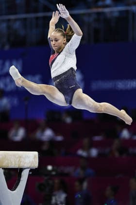 Elena Colas (FRA) during the qualifying round at the 2026 European Championships in Zagreb on August 13, 2026