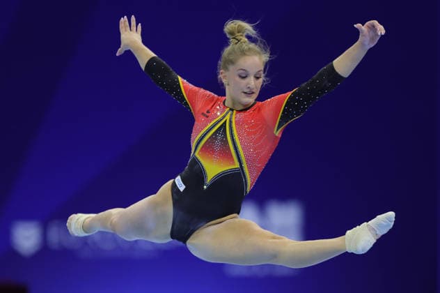 Jade Vansteenkiste, BEL, during the qualifying round at the 2026 European Championships in Zagreb on August 13, 2026