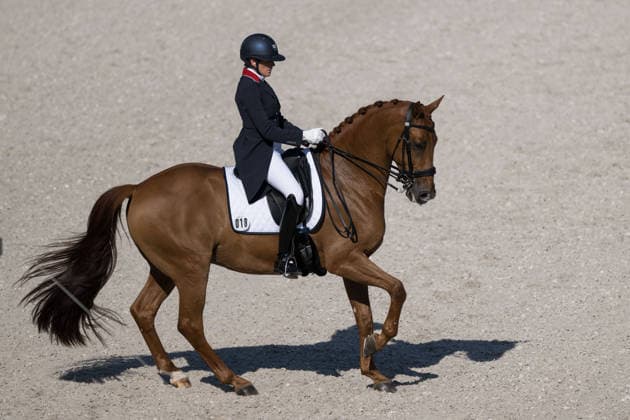 August 14, 2026: Brittany Fraser Beaulieu of Canada, riding Jaccardo, competes in the Dressage Grand Prix Special on Day 4 of the 2026 FEI World Championships on August 14, 2026 in Aachen. Photo by Emma Wallskog. BILDBYRAN code EW EW0682 equestrian sports 2026 World Championships 2026 FEI World Championships BBENG equestrian sports World Championships dressage  Copyright: EMMAxWALLSKOG BB260814EW014