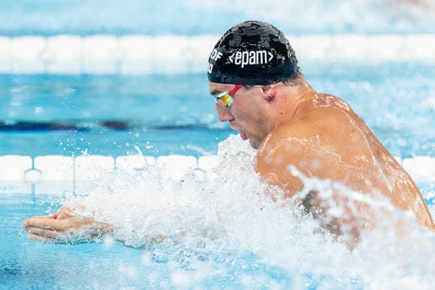 European Aquatics Championships Swimming Day 5 Caspar Corbeau during European Aquatics Championships Swimming Day 5 in Paris, France, on August 14, 2026 Paris France  Copyright: xFotoxOlimpikx originalFilename:jastrzebowski-european260814_npoC2