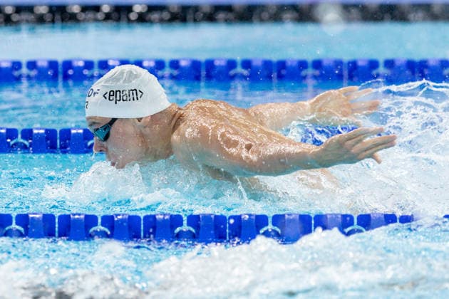 European Aquatics Championships Swimming Day 5 Adrian Jaskiewicz during European Aquatics Championships Swimming Day 5 in Paris, France, on August 14, 2026 Paris France  Copyright: xFotoxOlimpikx originalFilename:jastrzebowski-european260814_np0XX