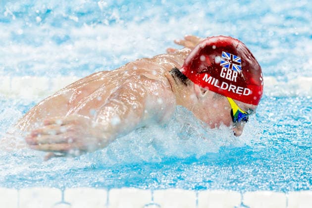 European Aquatics Championships Swimming Day 5 Edward Mildred during European Aquatics Championships Swimming Day 5 in Paris, France, on August 14, 2026 Paris France  Copyright: xFotoxOlimpikx originalFilename:jastrzebowski-european260814_npEHK