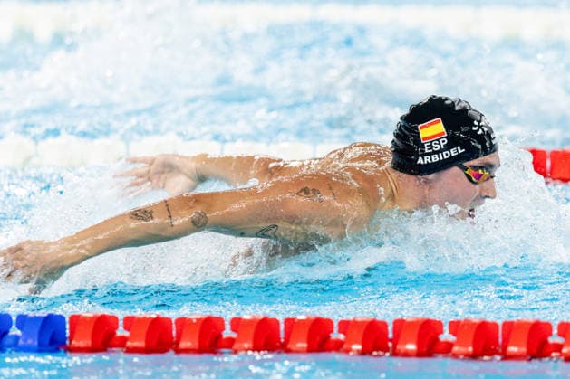 European Aquatics Championships Swimming Day 5 Arbidel Gonzalez Alvarez during European Aquatics Championships Swimming Day 5 in Paris, France, on August 14, 2026 Paris France  Copyright: xFotoxOlimpikx originalFilename:jastrzebowski-european260814_npnei
