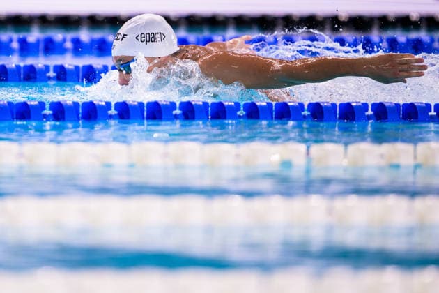 August 14, 2026: Eetu Autio of Finland competes in the men’s 200-meter butterfly swimming heats during Day 15 of the 2026 European Aquatics Championships on August 14, 2026 in Saint Denis. Photo by Joel Marklund. BILDBYRAN code JM JM0843 bbeng swimming 2026 European Aquatics Championships EM  Copyright: JOELxMARKLUND BB260814JM099