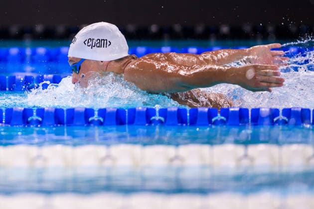 August 14, 2026: Eetu Autio of Finland competes in the men’s 200-meter butterfly swimming heats during Day 15 of the 2026 European Aquatics Championships on August 14, 2026 in Saint Denis. Photo by Joel Marklund. BILDBYRAN code JM JM0843 bbeng swimming 2026 European Aquatics Championships EM  Copyright: JOELxMARKLUND BB260814JM100