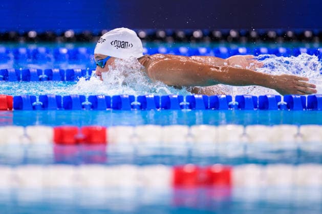 August 14, 2026: Eetu Autio of Finland competes in the men’s 200-meter butterfly swimming heats during Day 15 of the 2026 European Aquatics Championships on August 14, 2026 in Saint Denis. Photo by Joel Marklund. BILDBYRAN code JM JM0843 bbeng swimming 2026 European Aquatics Championships EM  Copyright: JOELxMARKLUND BB260814JM101